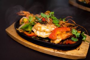 Gambas thailandaise au restaurant Tan lap